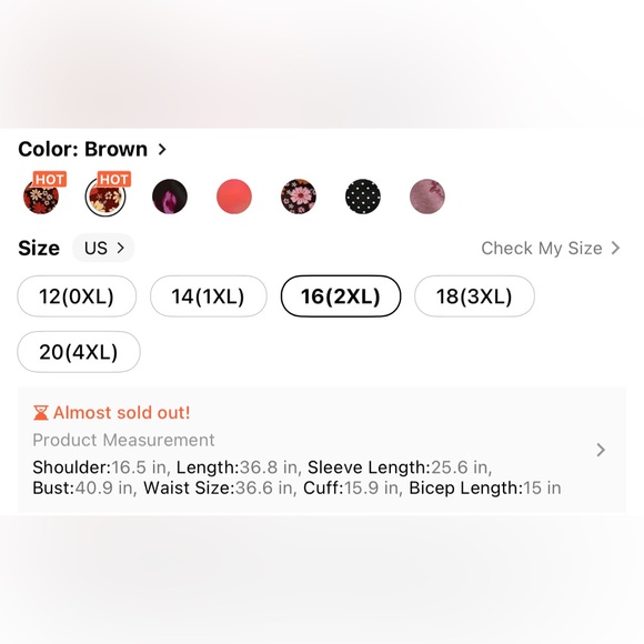 SHEIN Red and Orange Floral Mini Dress - Picture 4 of 4